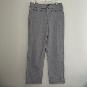 Chicos design vintage gingham straight leg trouser pants